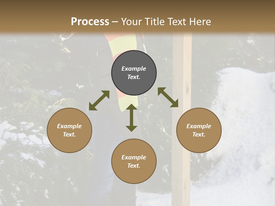 A Person Standing Next To A Bird Feeder In The Snow PowerPoint Template
