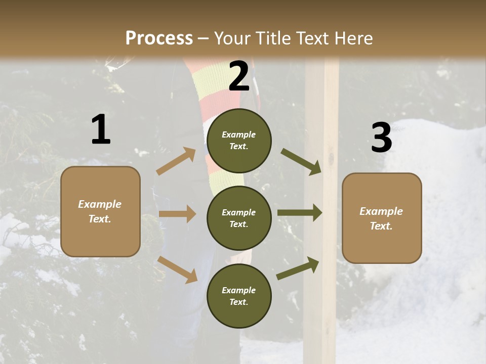 A Person Standing Next To A Bird Feeder In The Snow PowerPoint Template