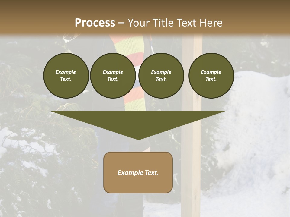 A Person Standing Next To A Bird Feeder In The Snow PowerPoint Template