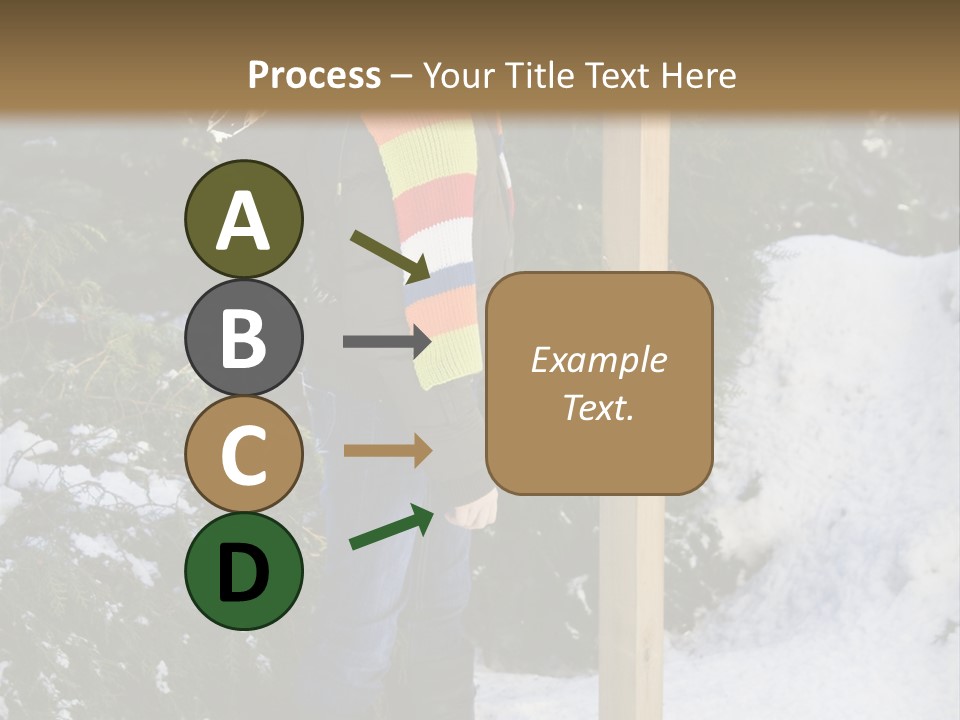A Person Standing Next To A Bird Feeder In The Snow PowerPoint Template
