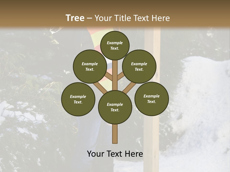 A Person Standing Next To A Bird Feeder In The Snow PowerPoint Template