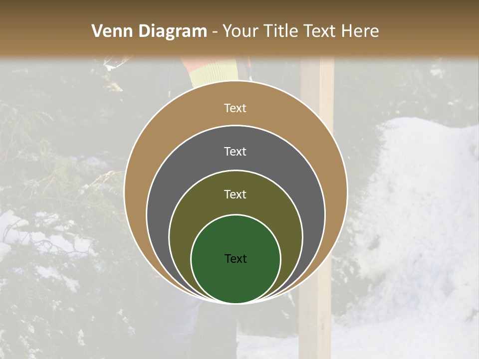 A Person Standing Next To A Bird Feeder In The Snow PowerPoint Template