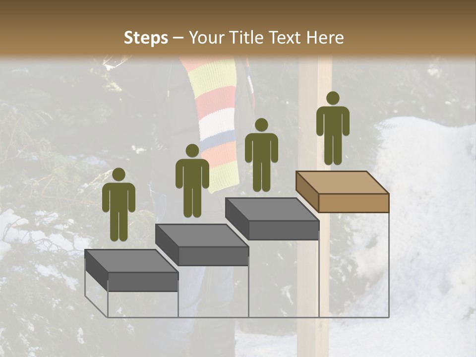 A Person Standing Next To A Bird Feeder In The Snow PowerPoint Template