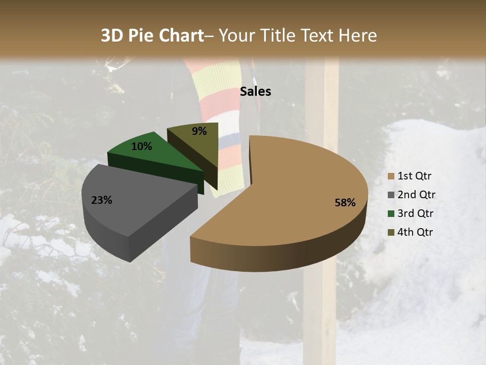 A Person Standing Next To A Bird Feeder In The Snow PowerPoint Template