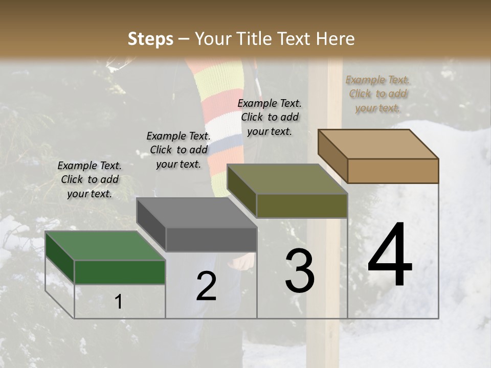 A Person Standing Next To A Bird Feeder In The Snow PowerPoint Template
