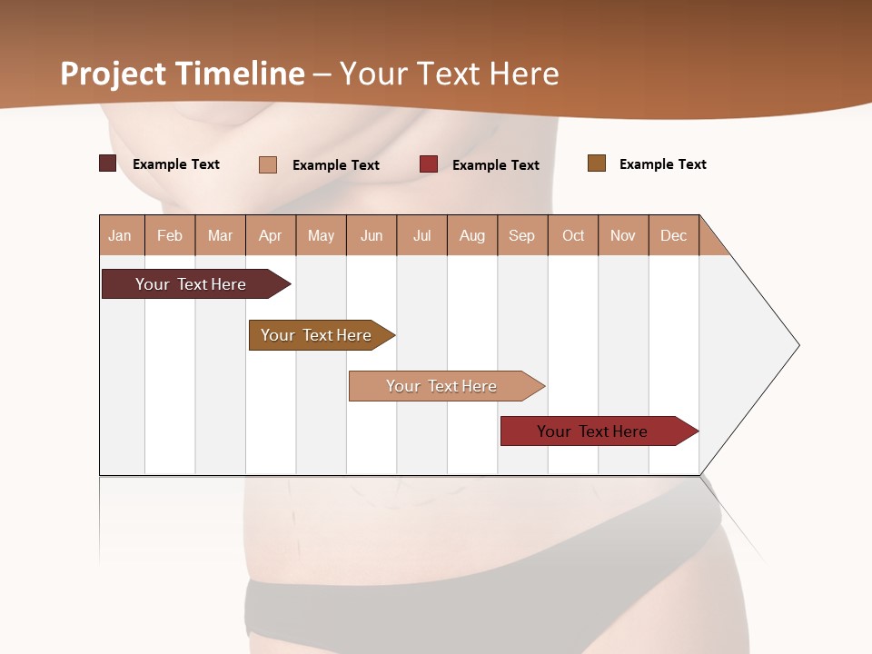 A Woman In A Bikini With Her Arms Crossed PowerPoint Template