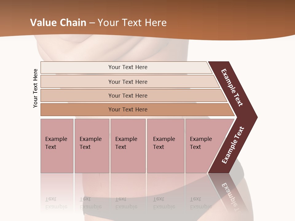 A Woman In A Bikini With Her Arms Crossed PowerPoint Template