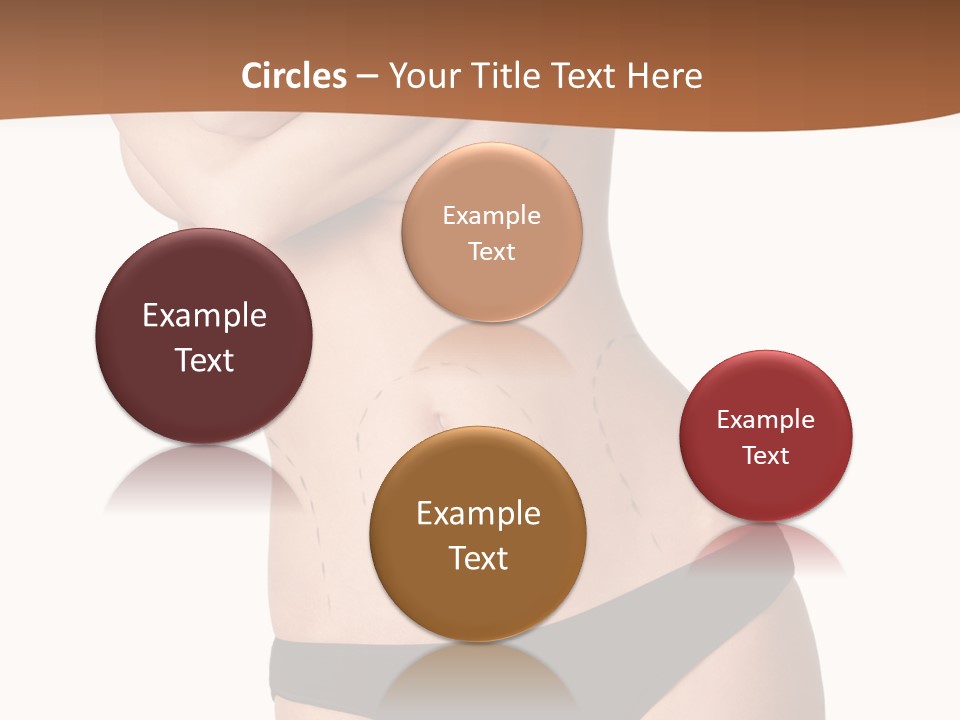 A Woman In A Bikini With Her Arms Crossed PowerPoint Template