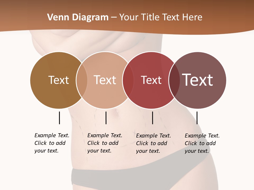 A Woman In A Bikini With Her Arms Crossed PowerPoint Template