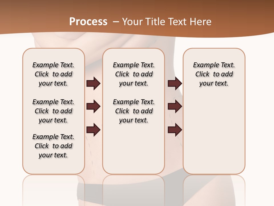 A Woman In A Bikini With Her Arms Crossed PowerPoint Template