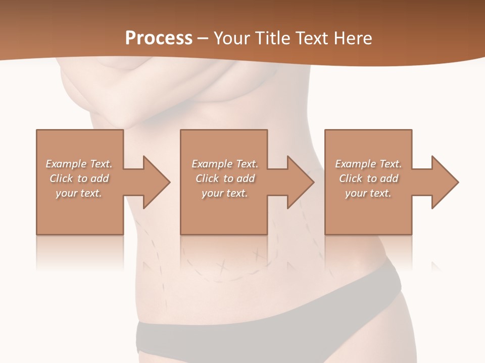 A Woman In A Bikini With Her Arms Crossed PowerPoint Template