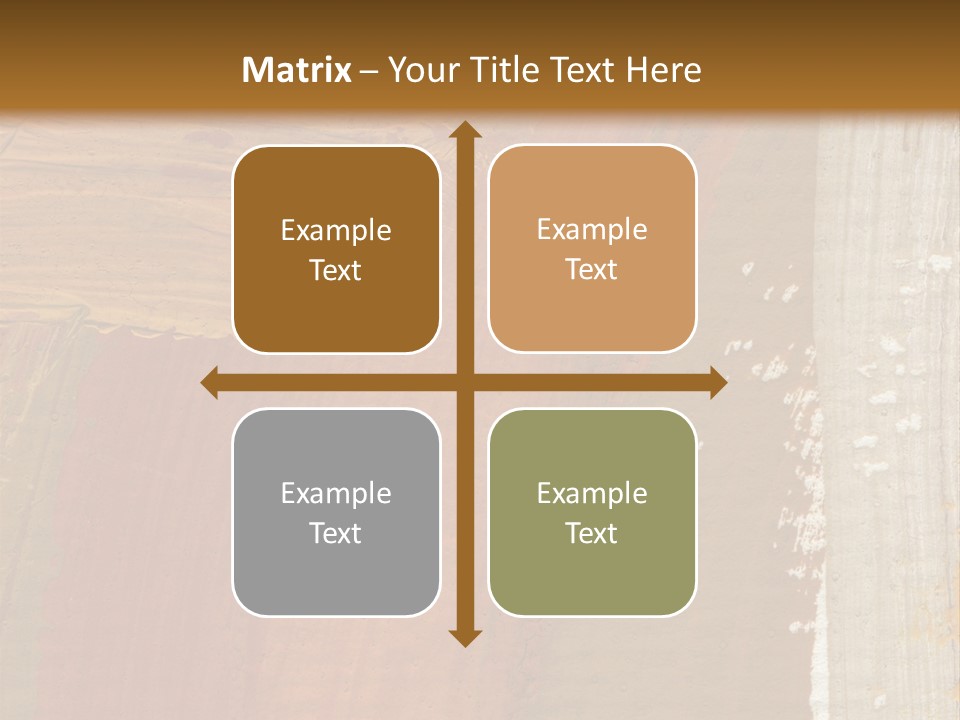 A Brown And Orange Abstract Background With A White Border PowerPoint Template