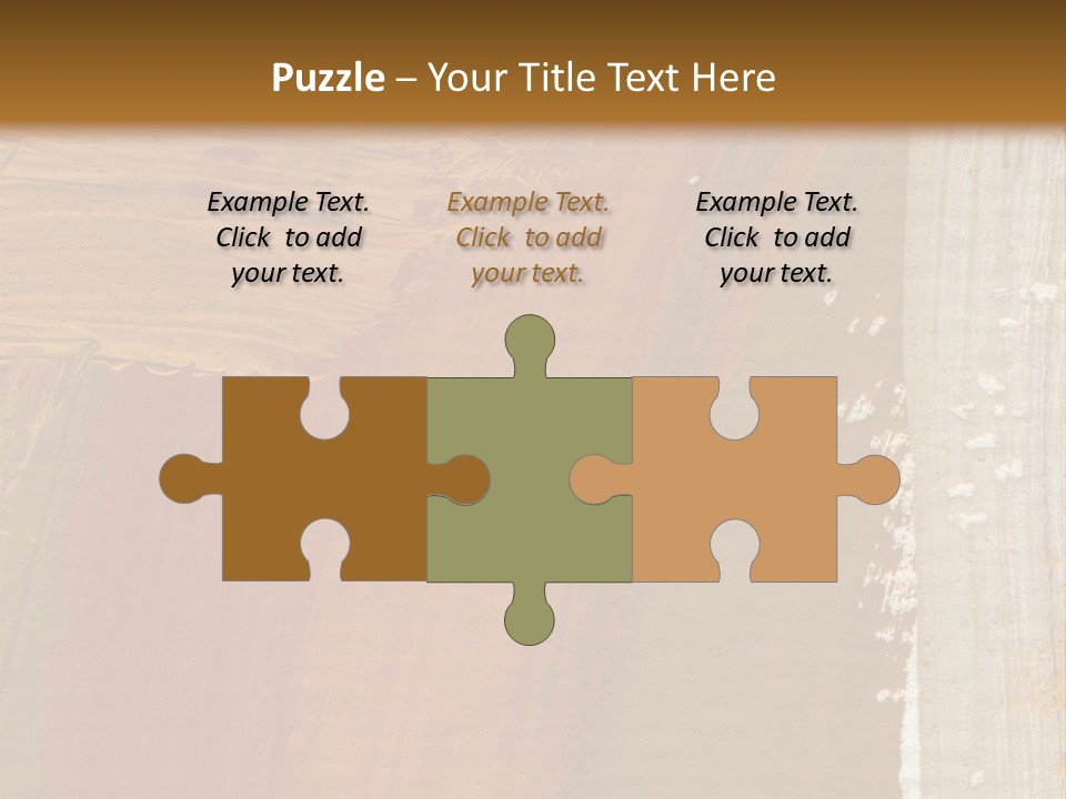 A Brown And Orange Abstract Background With A White Border PowerPoint Template