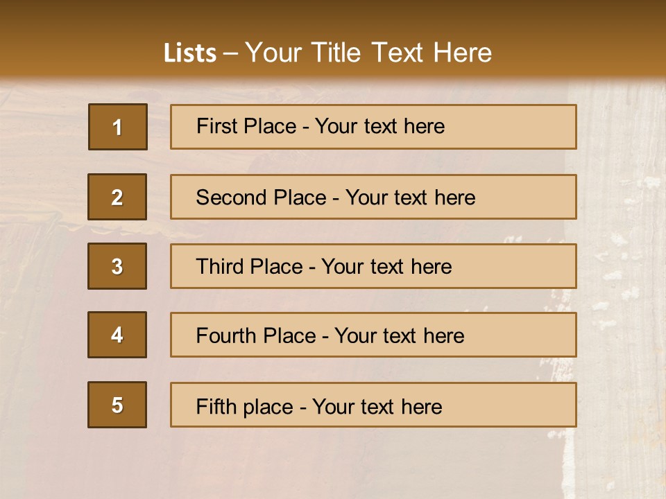 A Brown And Orange Abstract Background With A White Border PowerPoint Template