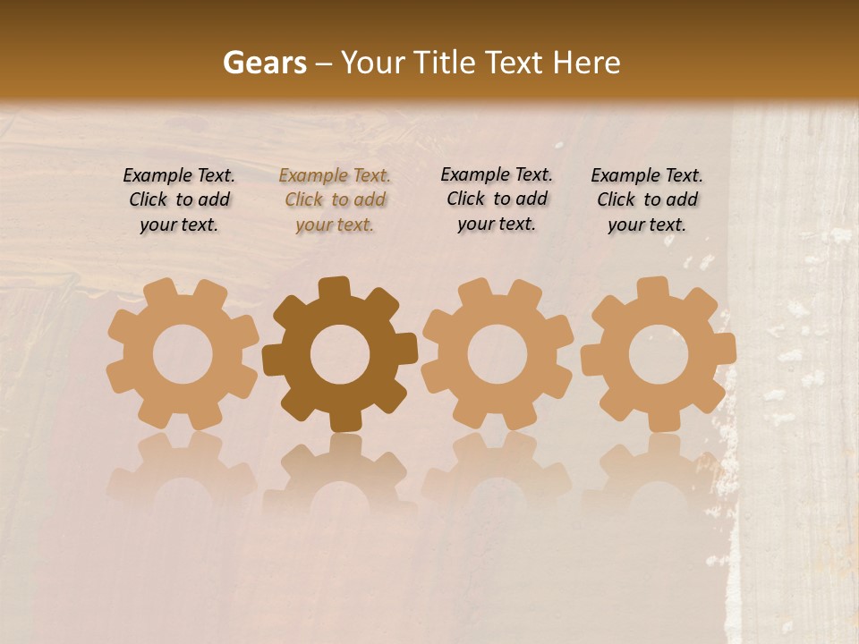 A Brown And Orange Abstract Background With A White Border PowerPoint Template