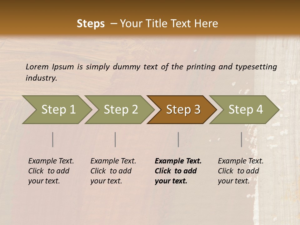 A Brown And Orange Abstract Background With A White Border PowerPoint Template