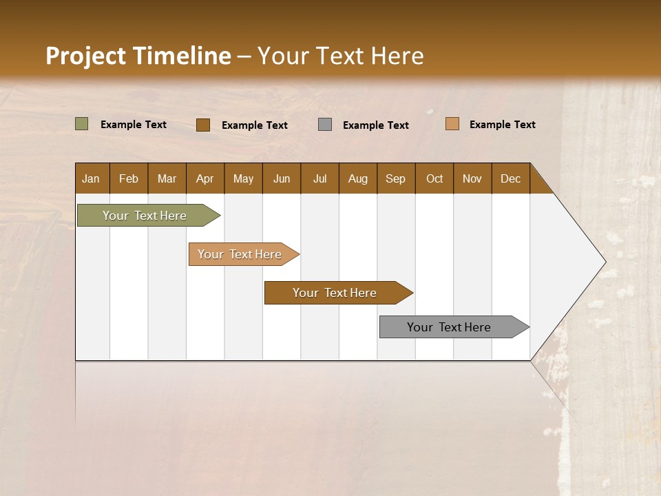 A Brown And Orange Abstract Background With A White Border PowerPoint Template
