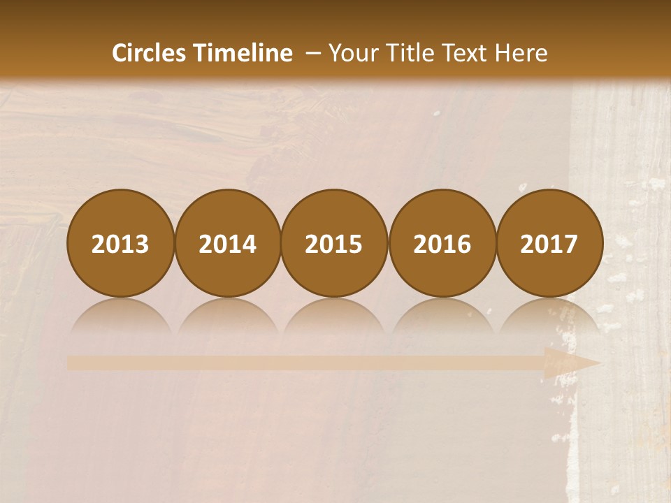 A Brown And Orange Abstract Background With A White Border PowerPoint Template