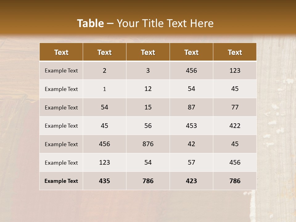 A Brown And Orange Abstract Background With A White Border PowerPoint Template