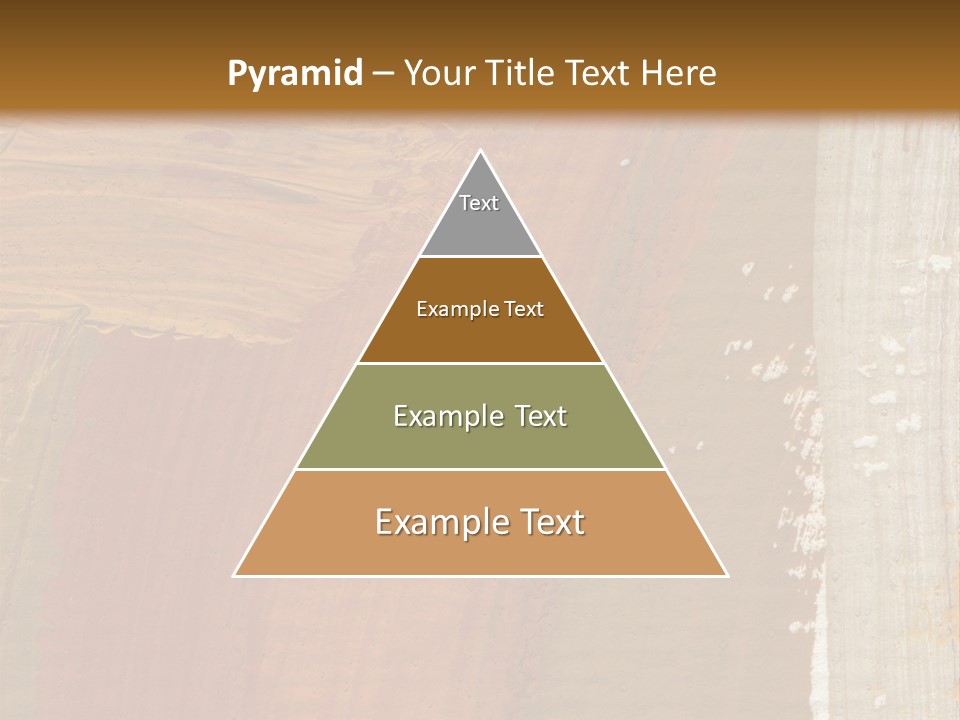 A Brown And Orange Abstract Background With A White Border PowerPoint Template