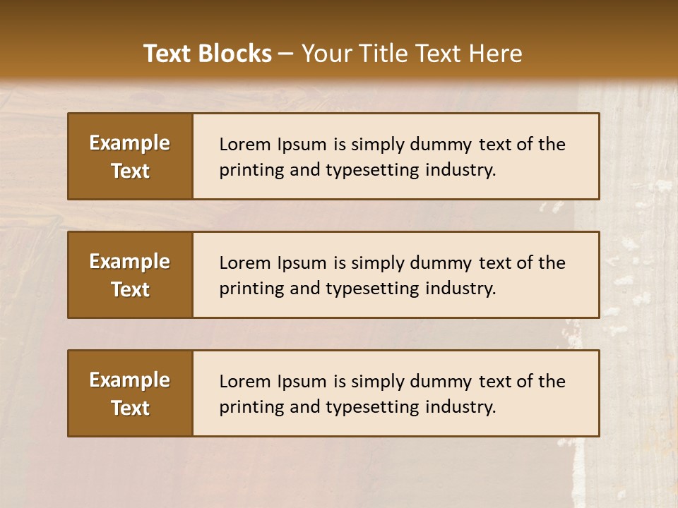 A Brown And Orange Abstract Background With A White Border PowerPoint Template