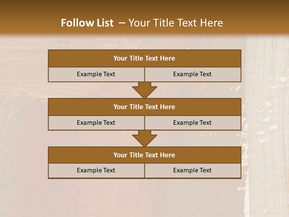 A Brown And Orange Abstract Background With A White Border PowerPoint Template