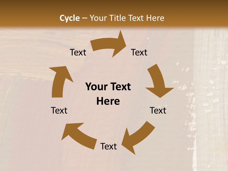 A Brown And Orange Abstract Background With A White Border PowerPoint Template