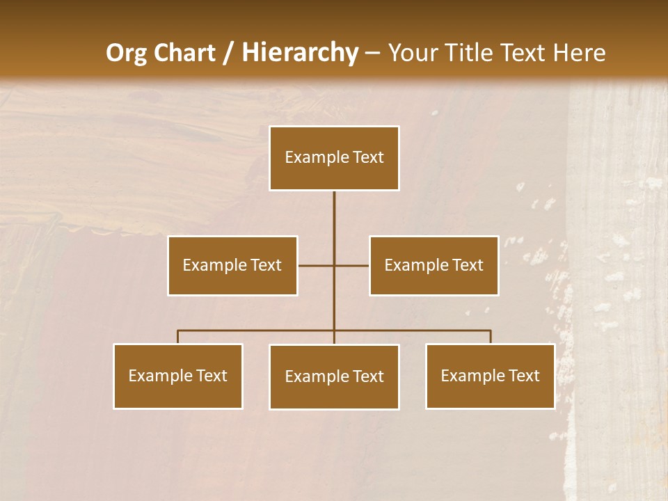 A Brown And Orange Abstract Background With A White Border PowerPoint Template