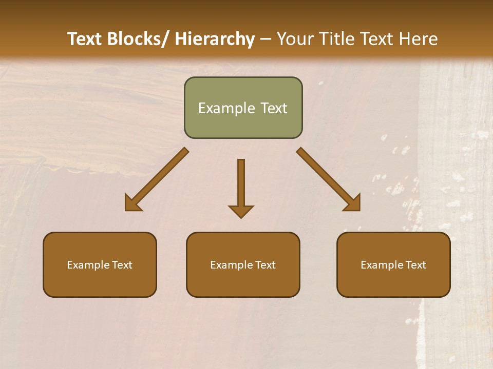 A Brown And Orange Abstract Background With A White Border PowerPoint Template