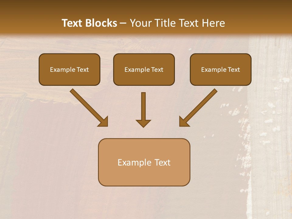 A Brown And Orange Abstract Background With A White Border PowerPoint Template