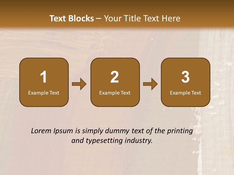 A Brown And Orange Abstract Background With A White Border PowerPoint Template