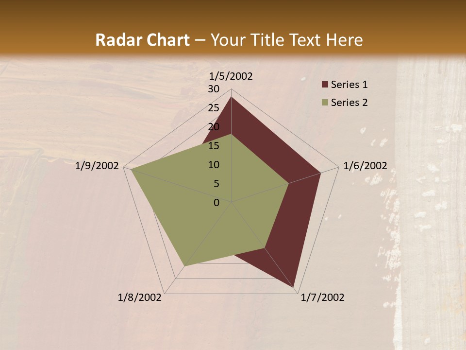 A Brown And Orange Abstract Background With A White Border PowerPoint Template