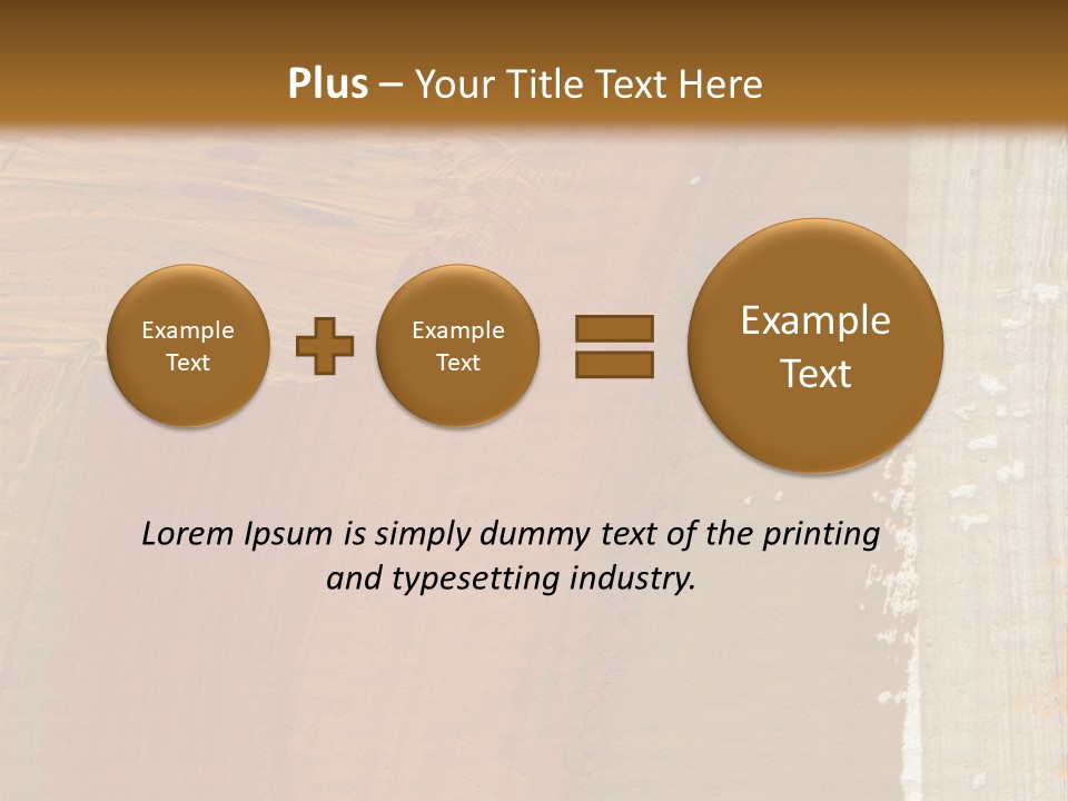A Brown And Orange Abstract Background With A White Border PowerPoint Template