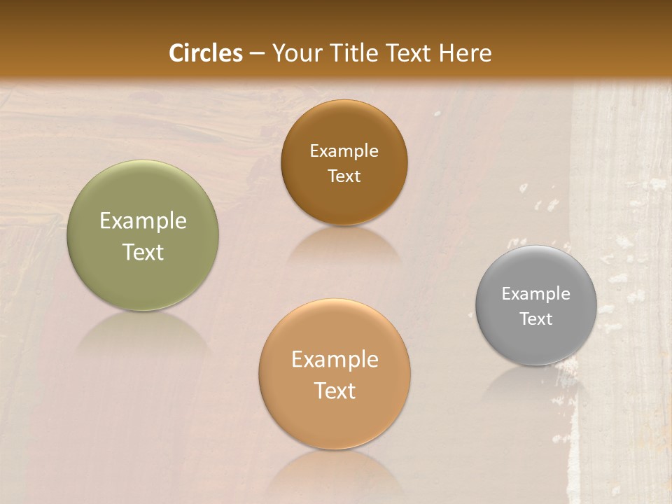 A Brown And Orange Abstract Background With A White Border PowerPoint Template