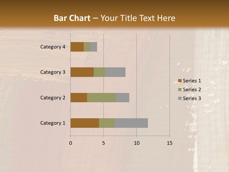 A Brown And Orange Abstract Background With A White Border PowerPoint Template