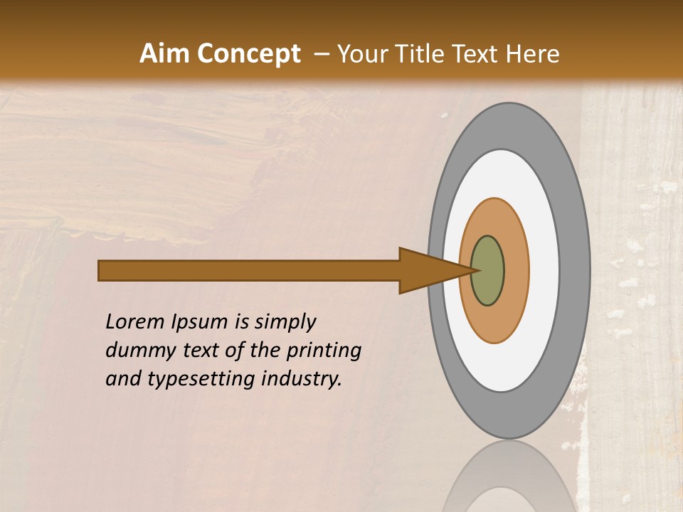 A Brown And Orange Abstract Background With A White Border PowerPoint Template