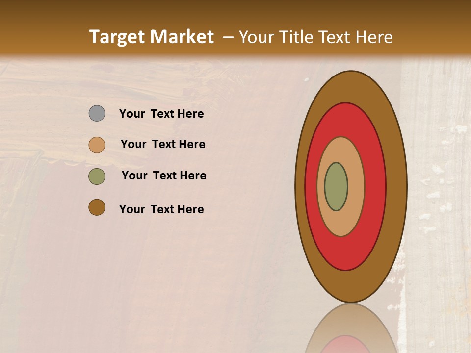 A Brown And Orange Abstract Background With A White Border PowerPoint Template