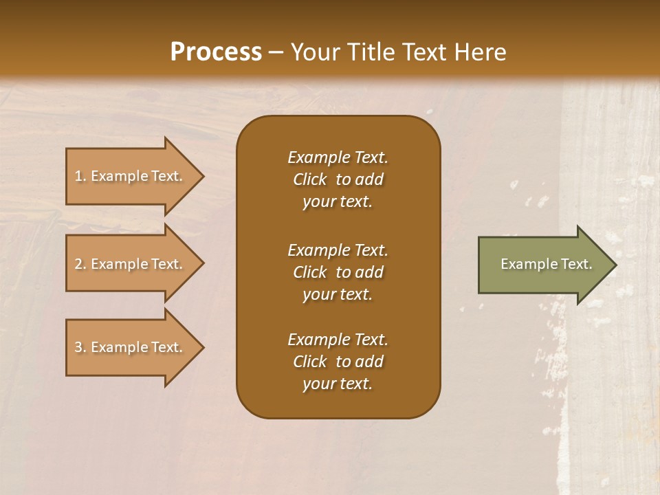 A Brown And Orange Abstract Background With A White Border PowerPoint Template