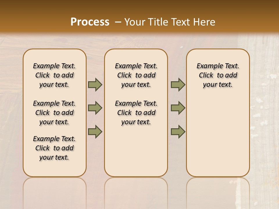 A Brown And Orange Abstract Background With A White Border PowerPoint Template