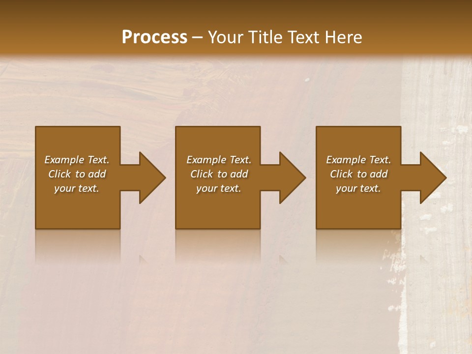 A Brown And Orange Abstract Background With A White Border PowerPoint Template