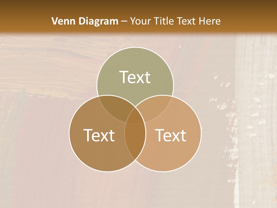 A Brown And Orange Abstract Background With A White Border PowerPoint Template