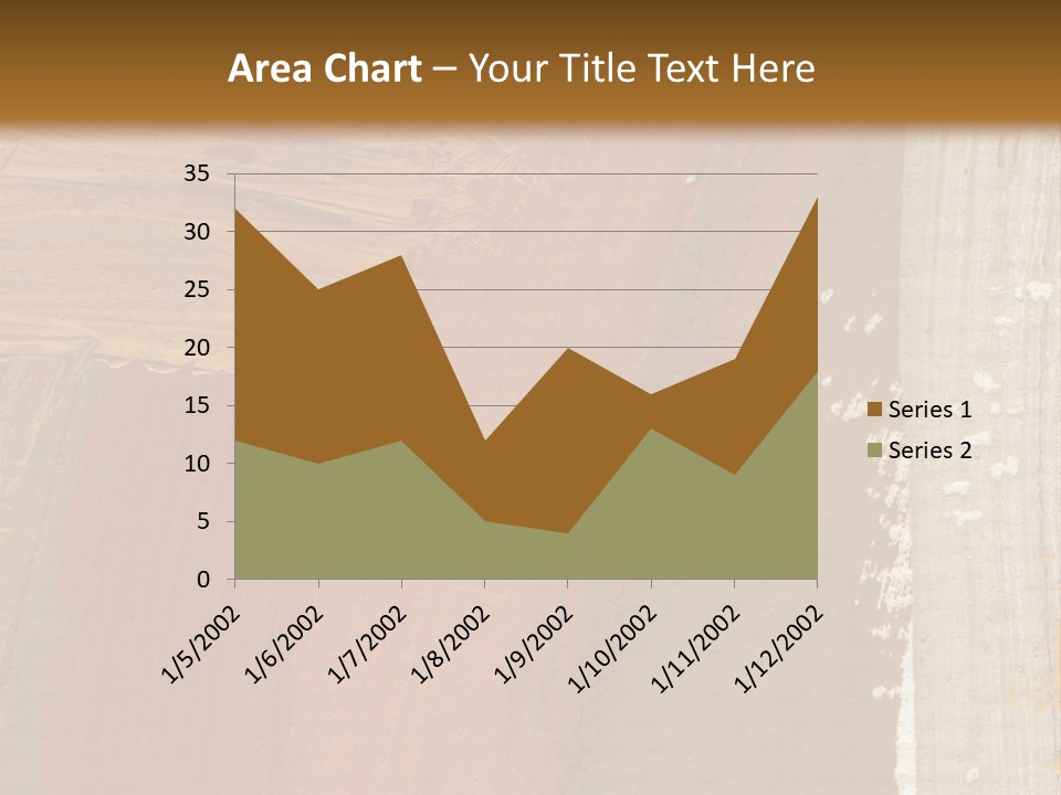A Brown And Orange Abstract Background With A White Border PowerPoint Template