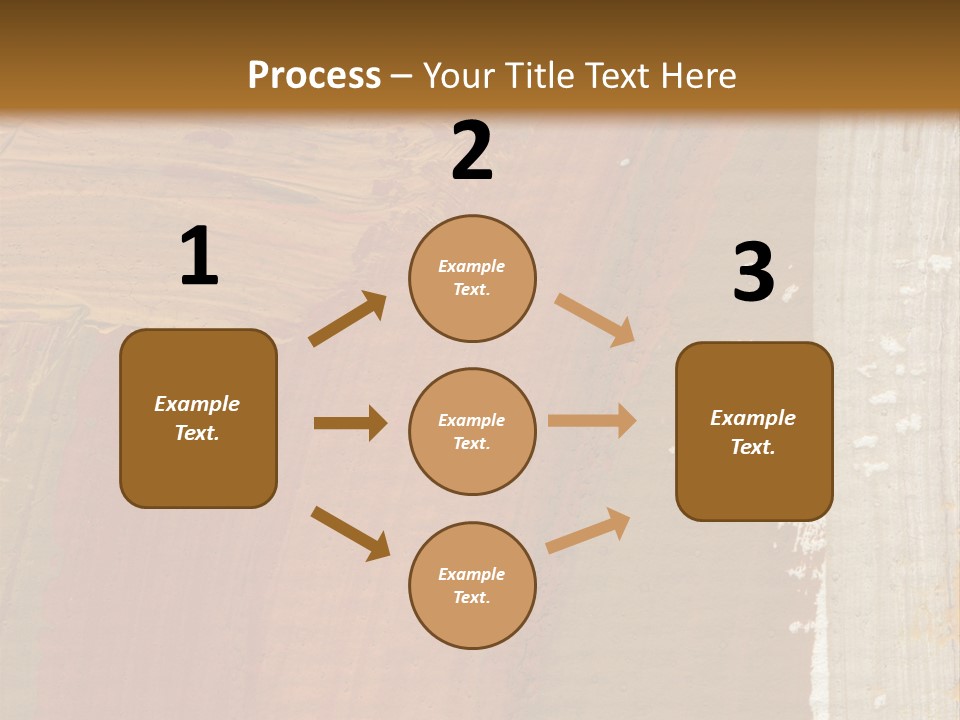 A Brown And Orange Abstract Background With A White Border PowerPoint Template