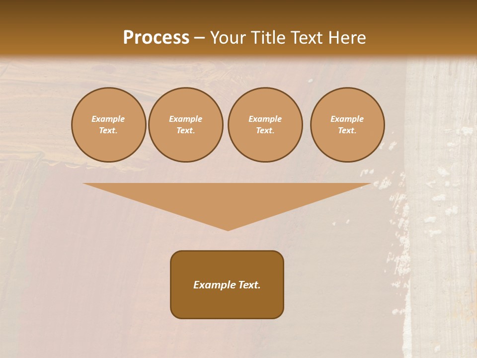 A Brown And Orange Abstract Background With A White Border PowerPoint Template