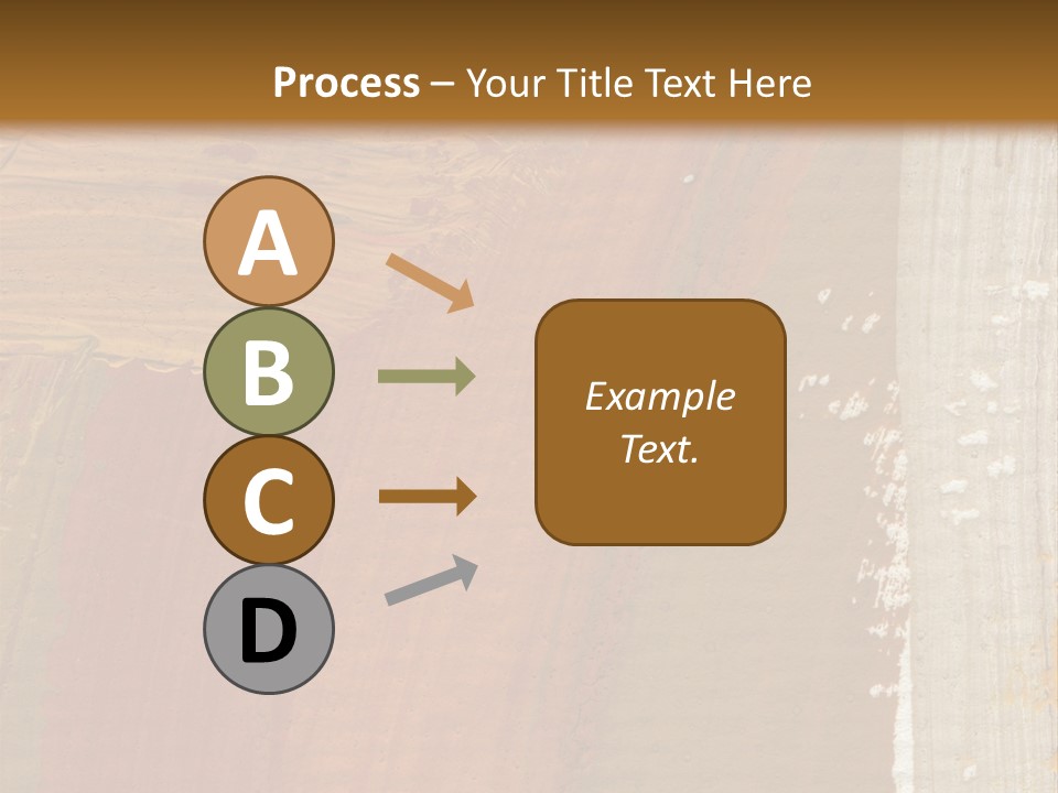 A Brown And Orange Abstract Background With A White Border PowerPoint Template