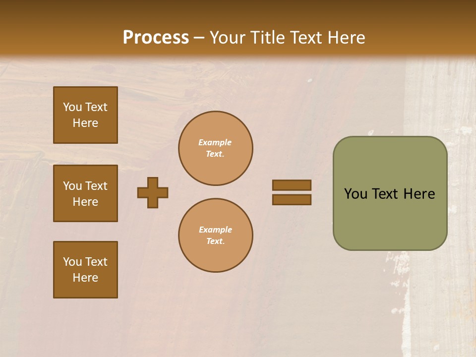 A Brown And Orange Abstract Background With A White Border PowerPoint Template