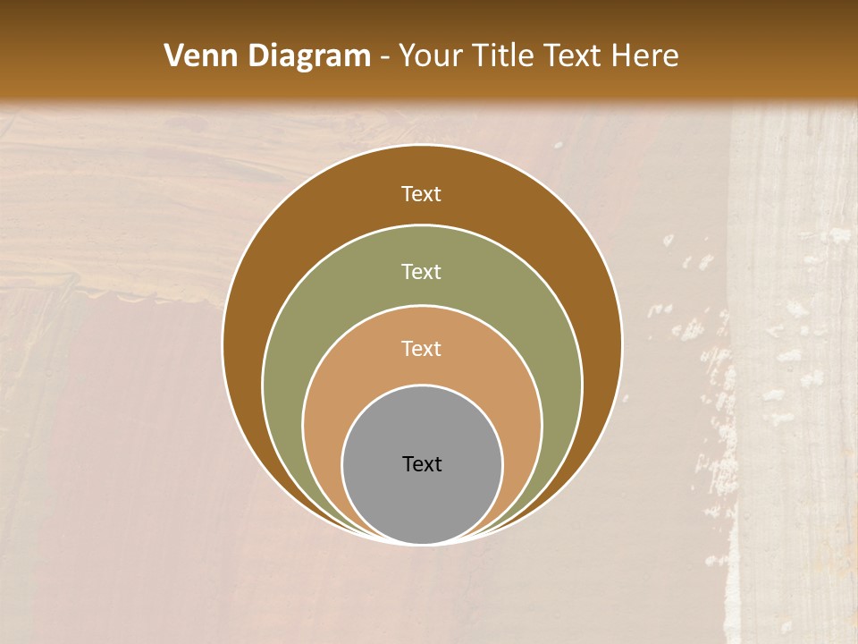 A Brown And Orange Abstract Background With A White Border PowerPoint Template
