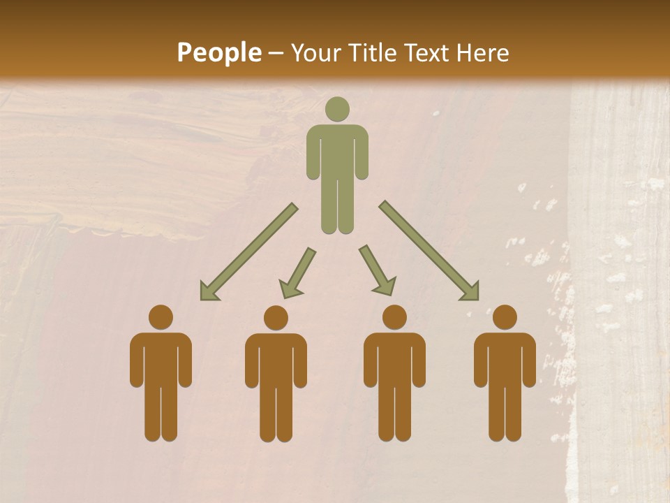 A Brown And Orange Abstract Background With A White Border PowerPoint Template