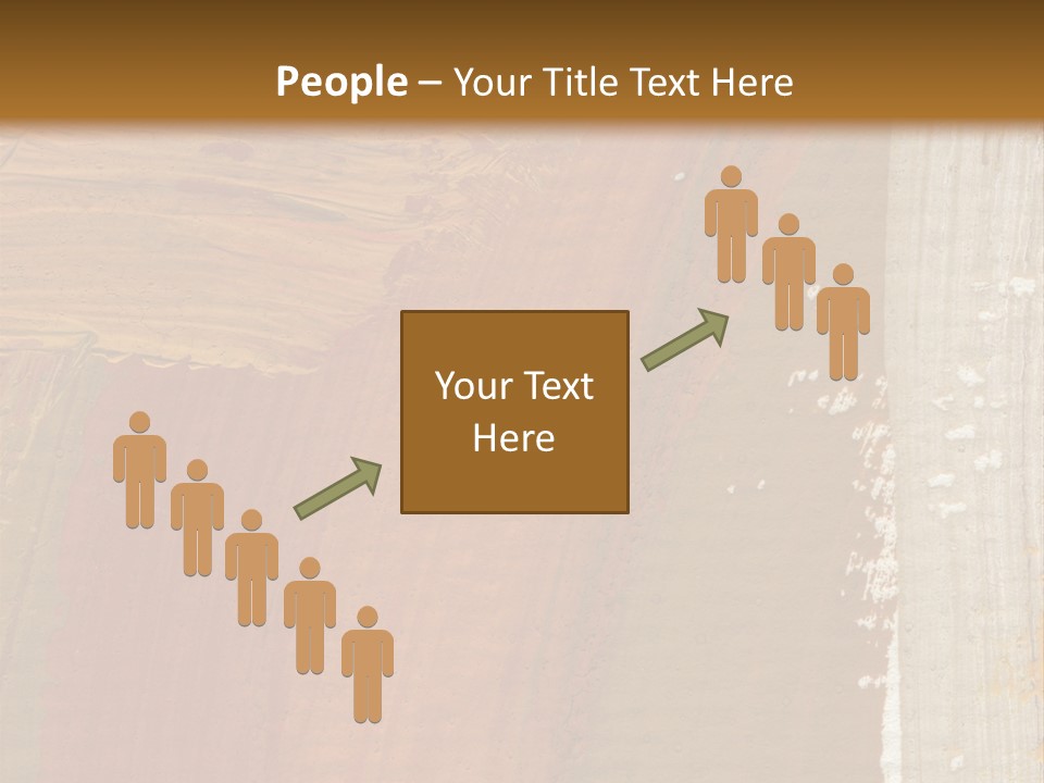 A Brown And Orange Abstract Background With A White Border PowerPoint Template