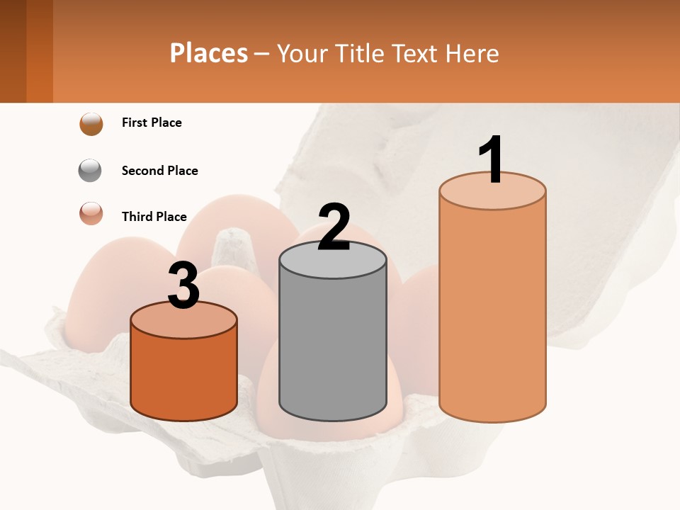 A Carton Of Eggs On A White Background PowerPoint Template